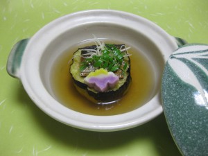 炊き合せ：加茂茄子と鰊の小鍋